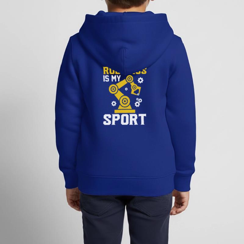 Robot Programmer Automation Technician Kids Premium Organic Zip-up Hoodie
