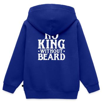 Vollbart und Bartträger Barthaare Schnauzbart - Kinder Premium Organic Zip Hoodie - Royalblau - Hinten - AI Model Kid Male (0cm)