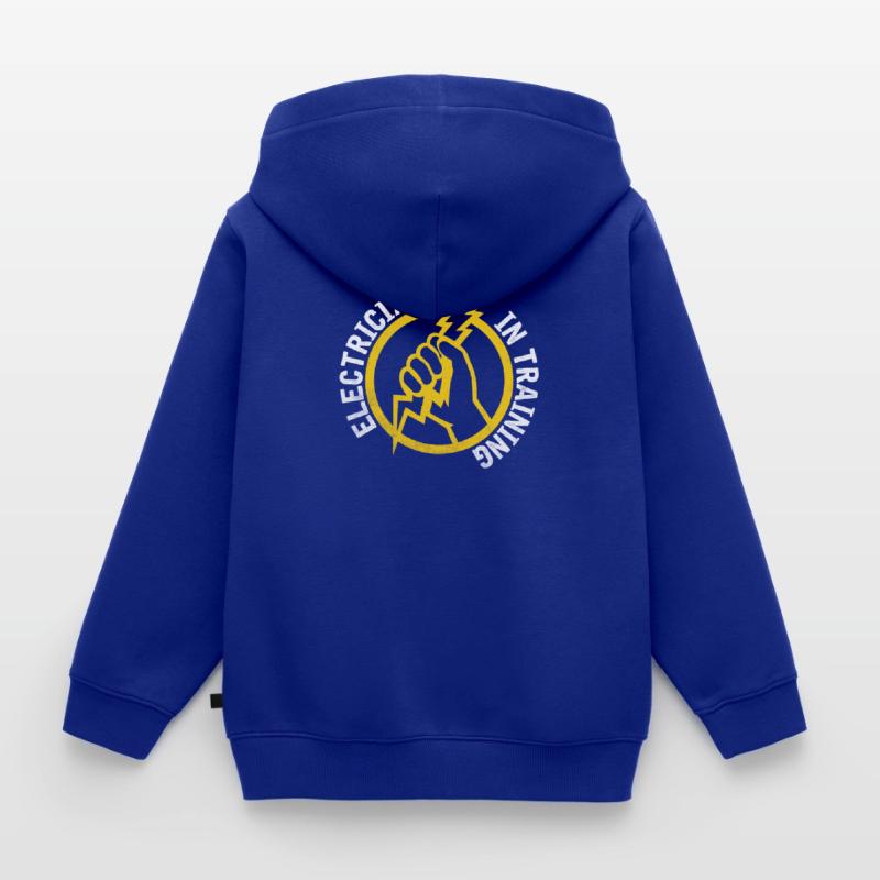 Electrician Electrical Engineering Training Electronics Kids Premium Organic Zip-up Hoodie
