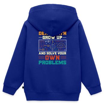 Mathelehrer Mathematische Formel Geometrie Lehrer - Kinder Premium Organic Zip Hoodie - Royalblau - Hinten - AI Model Kid Male (0cm)