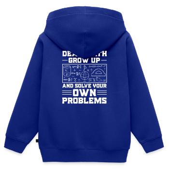 Mathelehrer Mathematische Formel Geometrie Lehrer - Kinder Premium Organic Zip Hoodie - Royalblau - Hinten - AI Model Kid Male (0cm)