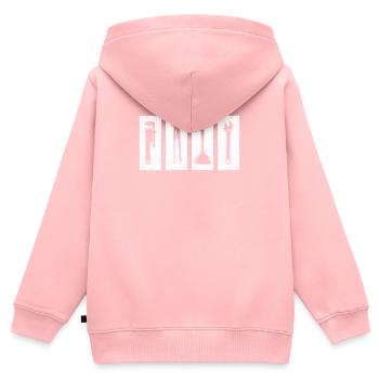 Heizungsbauer Pumpe Ventil Druckregler - Kinder Premium Organic Zip Hoodie - Rosa - Hinten - AI Model Kid Female (0cm)
