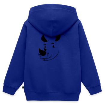 Safari Zoo Animal Safari Zoo - Kinder Premium Organic Zip Hoodie - Royalblau - Hinten - AI Model Kid Male (0cm)