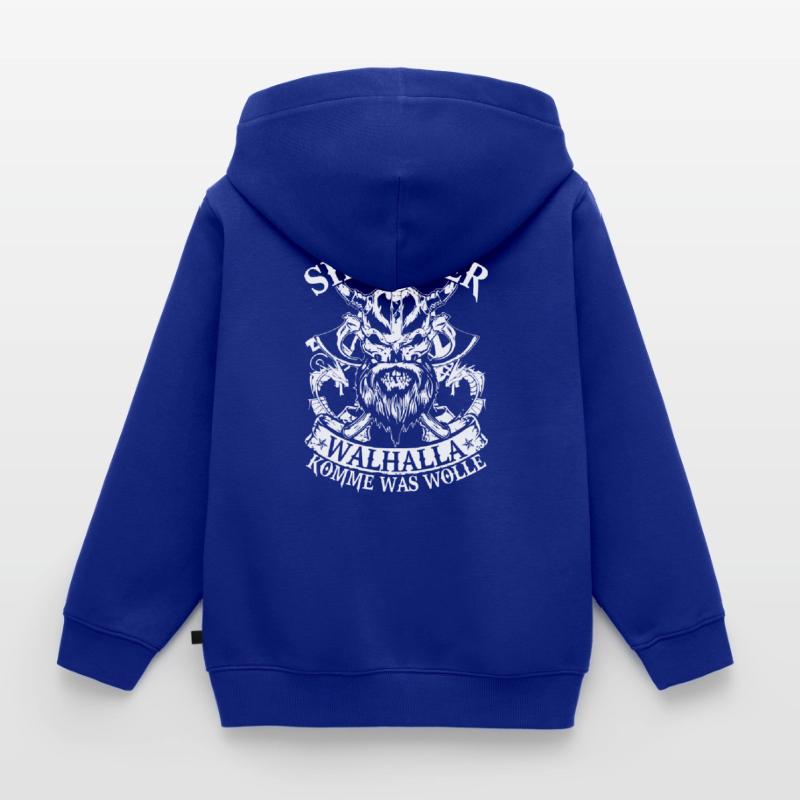 Sieg oder Walhalla Kinder Premium Organic Zip Hoodie
