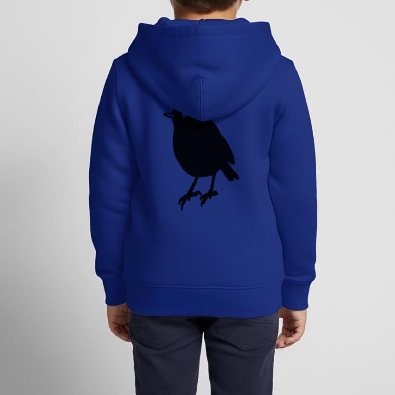 Vogel Bird Geschenk Geschenkidee Kinder Premium Organic Zip Hoodie