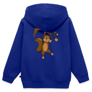 ast bricht hängen - Kinder Premium Organic Zip Hoodie - Royalblau - Hinten - AI Model Kid Male (0cm)