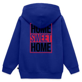 Home Sweet Home - Kinder Premium Organic Zip Hoodie - Royalblau - Hinten - AI Model Kid Male (0cm)