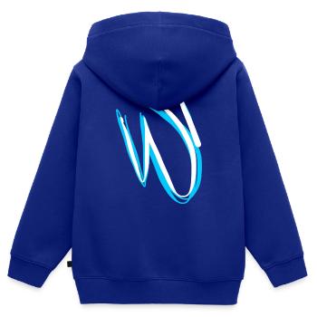 Gift idea for calligraphy addicts - Kids Premium Organic Zip-up Hoodie - royal blue - Back - AI Model Kid Male (0cm)