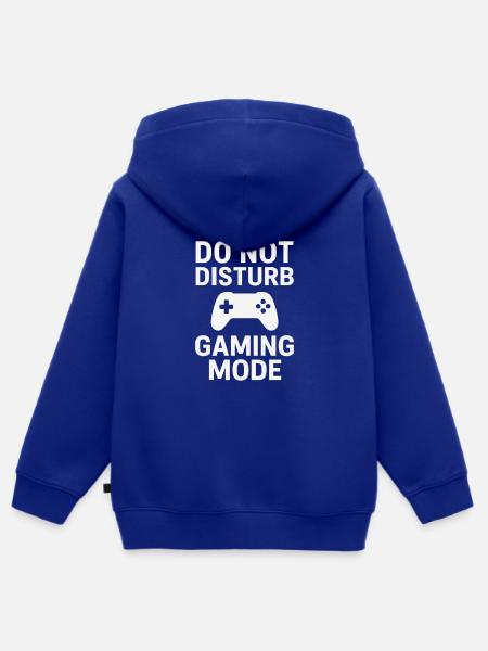 Do Not Disturb – Gaming Mode - Kinder Premium Organic Zip Hoodie - Royalblau