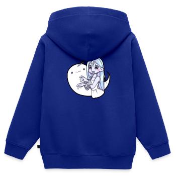 Geist Anime Mädchen - Kinder Premium Organic Zip Hoodie - Royalblau - Hinten - AI Model Kid Male (0cm)