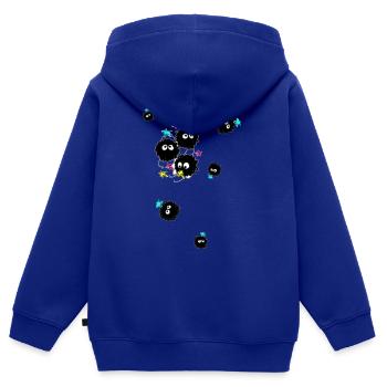 Dust, illustration, comic - Kids Premium Organic Zip-up Hoodie - royal blue - Back - AI Model Kid Male (0cm)