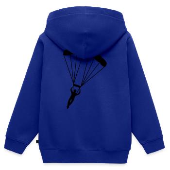 Fallschirm - Kinder Premium Organic Zip Hoodie - Royalblau - Hinten - AI Model Kid Male (0cm)