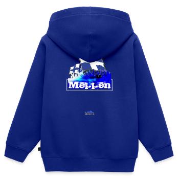 meppen - Kinder Premium Organic Zip Hoodie - Royalblau - Hinten - AI Model Kid Male (0cm)