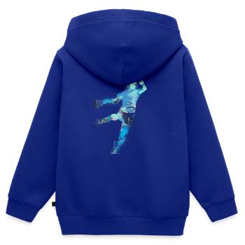 Handball, handballer, Beachhandball,Graffiti - Kinder Premium Organic Zip Hoodie - Royalblau - Hinten - AI Model Kid Male (0cm)