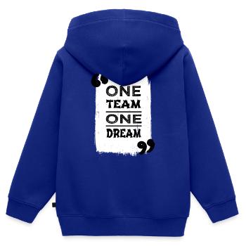 humor birthday present harmonious unity quote - Kids Premium Organic Zip-up Hoodie - royal blue - Back - AI Model Kid Male (0cm)