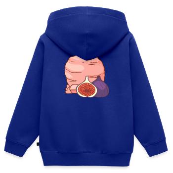 Feigenfrucht Eis Speiseeis Eiskrem Eiscreme - Kinder Premium Organic Zip Hoodie - Royalblau - Hinten - AI Model Kid Male (0cm)