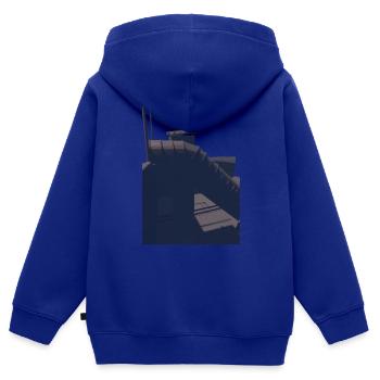 Metro Subway Station Asia Vietnam Shirt Downtown - Kids Premium Organic Zip-up Hoodie - royal blue - Back - AI Model Kid Male (0cm)
