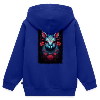 animal rights activists baby animal present - Kinder Premium Organic Zip Hoodie - Royalblau - Hinten - AI Model Kid Male (0cm)