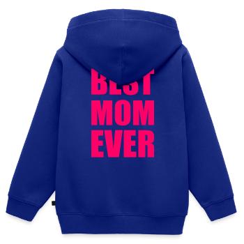 Best mom ever - Kinder Premium Organic Zip Hoodie - Royalblau - Hinten - AI Model Kid Male (0cm)