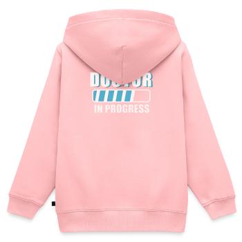 Docteur Docteur Travail Médecins - Sweat Premium à capuche zippé enfant bio - rose - Dos - AI Model Kid Female (0cm)