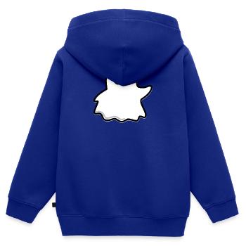 Geist - Kinder Premium Organic Zip Hoodie - Royalblau - Hinten - AI Model Kid Male (0cm)