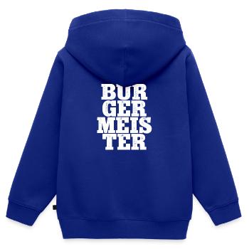 BÜRGERMEISTER Politiker Buergermeister Wahl - Kinder Premium Organic Zip Hoodie - Royalblau - Hinten - AI Model Kid Male (0cm)