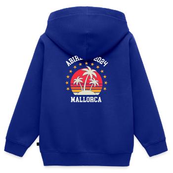 Mallorca 2024 Abireise Klassenfahrt Abi Abifahrt - Kinder Premium Organic Zip Hoodie - Royalblau - Hinten - AI Model Kid Male (0cm)