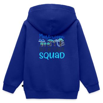 Gesundes Essen Pilze Gemüsejagd Pilze - Kinder Premium Organic Zip Hoodie - Royalblau - Hinten - AI Model Kid Male (0cm)