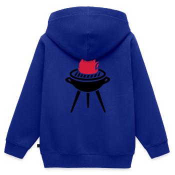 Grill - Sweat Premium à capuche zippé enfant bio - bleu roi - Dos - AI Model Kid Male (0cm)