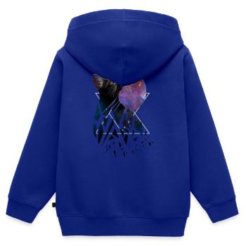 Space Cat - Space Animals Serie - Kinder Premium Organic Zip Hoodie - Royalblau - Hinten - AI Model Kid Male (0cm)
