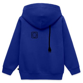 Connector and socket to put power on things - Kids Premium Organic Zip-up Hoodie - royal blue - Back - AI Model Kid Male (0cm)