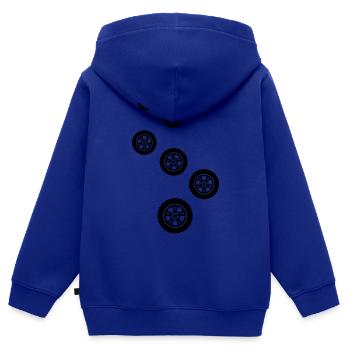 Reifen tuning - Kinder Premium Organic Zip Hoodie - Royalblau - Hinten - AI Model Kid Male (0cm)