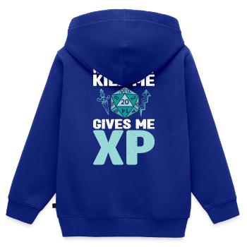 Pen and Paper Für RPG Gaming Vater - Kinder Premium Organic Zip Hoodie - Royalblau - Hinten - AI Model Kid Male (0cm)