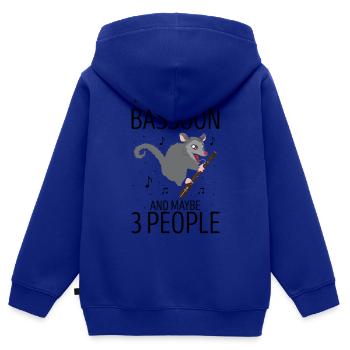 Orchester und Holzblasinstrument - Kinder Premium Organic Zip Hoodie - Royalblau - Hinten - AI Model Kid Male (0cm)
