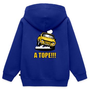 Ein TOPE - Kinder Premium Organic Zip Hoodie - Royalblau - Hinten - AI Model Kid Male (0cm)