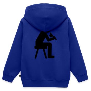 Tätowierer Tattoo - Kinder Premium Organic Zip Hoodie - Royalblau - Hinten - AI Model Kid Male (0cm)