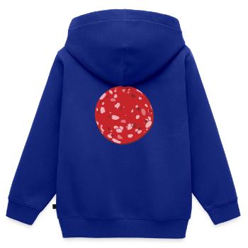 Blutwurst Karneval Kostüm Wurst Fleischesser - Kinder Premium Organic Zip Hoodie - Royalblau - Hinten - AI Model Kid Male (0cm)