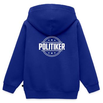 Politiker Beruf - Kinder Premium Organic Zip Hoodie - Royalblau - Hinten - AI Model Kid Male (0cm)