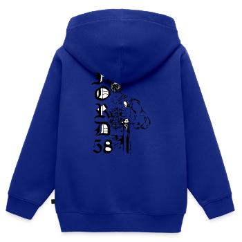 Nord58 Ritter - Kinder Premium Organic Zip Hoodie - Royalblau - Hinten - AI Model Kid Male (0cm)