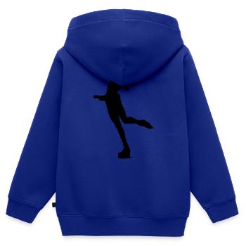 Eislaufen Schlittschuhe - Kinder Premium Organic Zip Hoodie - Royalblau - Hinten - AI Model Kid Male (0cm)