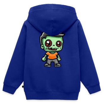 Zombie Halloween Creepy - Kids Premium Organic Zip-up Hoodie - royal blue - Back - AI Model Kid Male (0cm)
