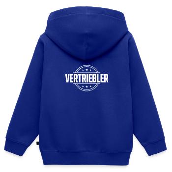 Vertriebler Beruf - Kinder Premium Organic Zip Hoodie - Royalblau - Hinten - AI Model Kid Male (0cm)