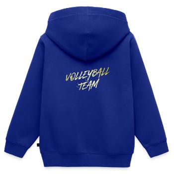 Volleyball Team - Kinder Premium Organic Zip Hoodie - Royalblau - Hinten - AI Model Kid Male (0cm)