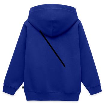 Minimale-Diagonale - Kinder Premium Organic Zip Hoodie - Royalblau - Hinten - AI Model Kid Male (0cm)
