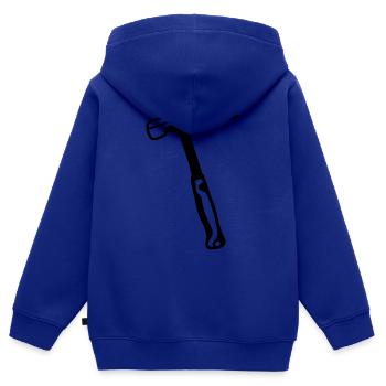 hammer - Kinder Premium Organic Zip Hoodie - Royalblau - Hinten - AI Model Kid Male (0cm)
