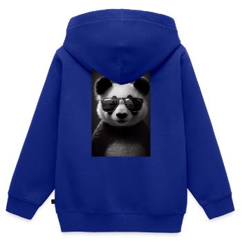 Panda Bear Panda Animal Pandas Lunettes de soleil - Sweat Premium à capuche zippé enfant bio - bleu roi - Dos - AI Model Kid Male (0cm)