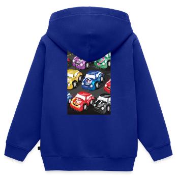 Niedliche ferngesteuerte Rennwagen - Kinder Premium Organic Zip Hoodie - Royalblau - Hinten - AI Model Kid Male (0cm)