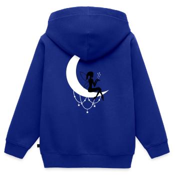 fee elfe halbmond fantasie - Kinder Premium Organic Zip Hoodie - Royalblau - Hinten - AI Model Kid Male (0cm)