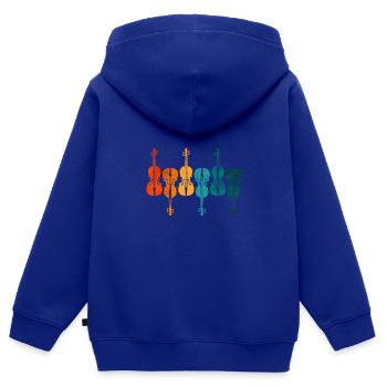 Violine Geige Klassische Musik - Kinder Premium Organic Zip Hoodie - Royalblau - Hinten - AI Model Kid Male (0cm)