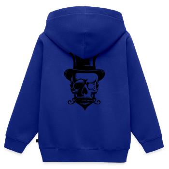 Bachelor Skelett - Kinder Premium Organic Zip Hoodie - Royalblau - Hinten - AI Model Kid Male (0cm)